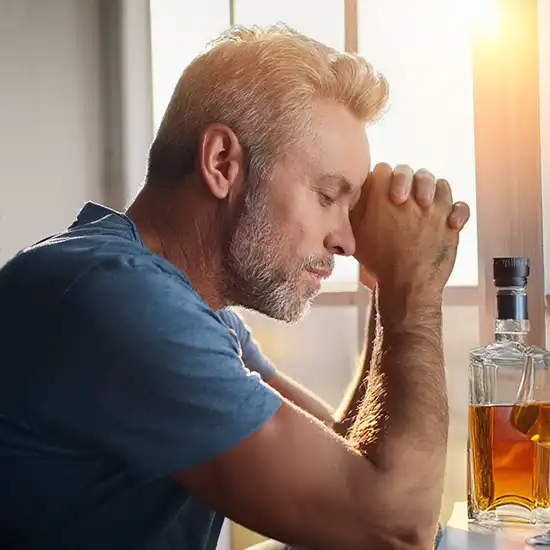 A man struggling with alcohol in Mission.