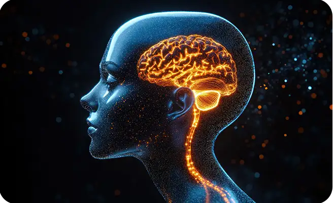  Two men walking in a park.