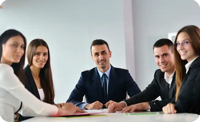 a group of younf professionals.