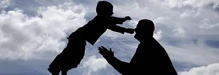 Father and son support