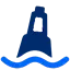buoy representing shoreline
